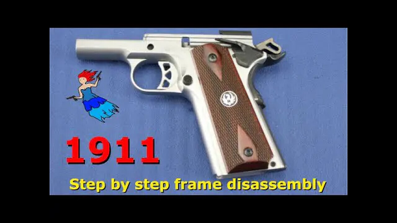 1911 STEP BY STEP FRAME DISASSEMBLY FOR THE EVERYDAY PERSON // 70 series 1911 disassembly