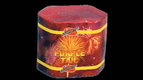 Brilliant - Purple Tail - 10 Schots Vuurwerk Cake