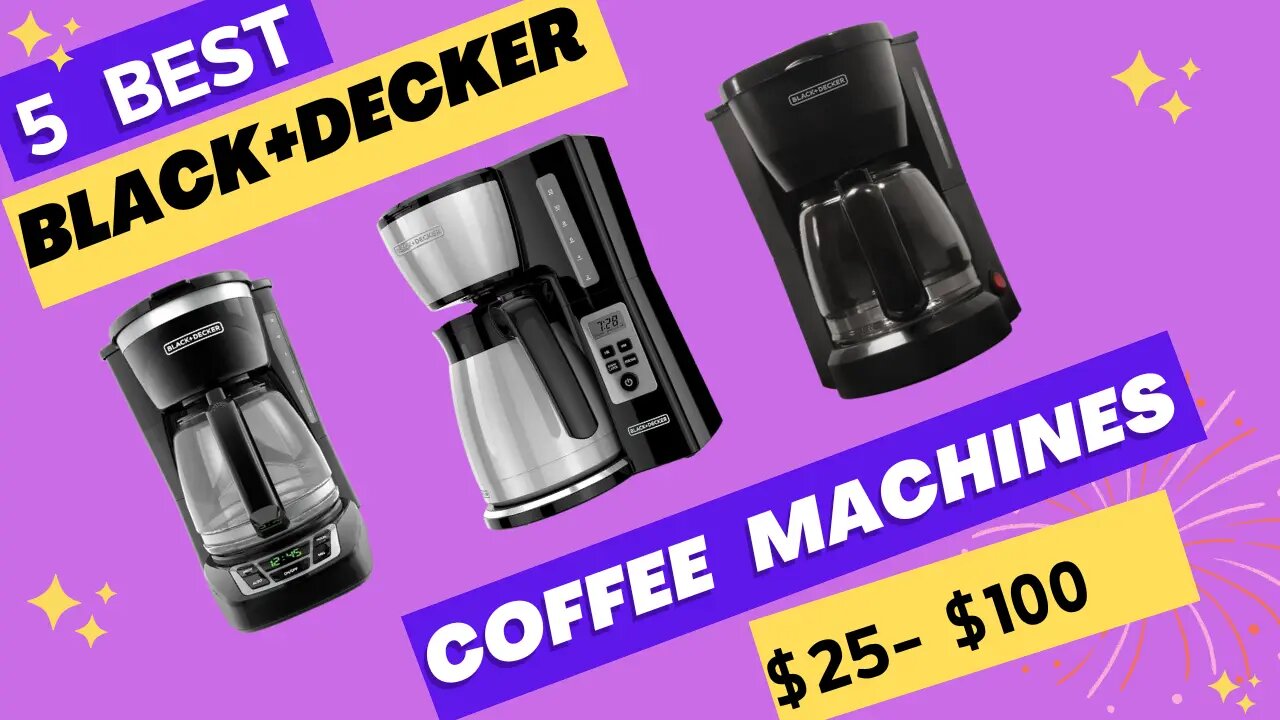 Start Your Morning Right with BLACK+DECKER Coffee Makers! 🌟