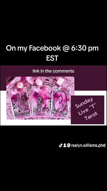 Live Collective Tarot Reading 6:30pm EST