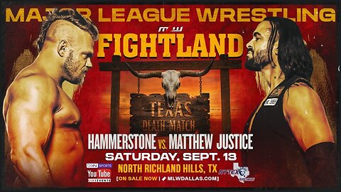 Hammerstone Vs Matthew Justice (MLW Fightland 2025) Highlights