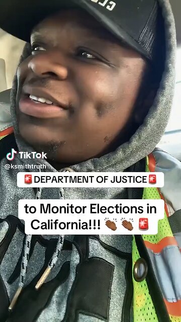 DOJ Will Be In California To Monitor The Election👀 Uh Oh Gavin Newscum