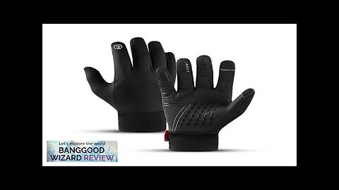 Full Finger Cycling Gloves Wear-resistant Touch Screen Waterproof Windproof Gloves Review