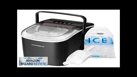 VIVOHOME Countertop Ice Maker with Handle 26lbs/Day 9 Ice Cubes in 6 Review