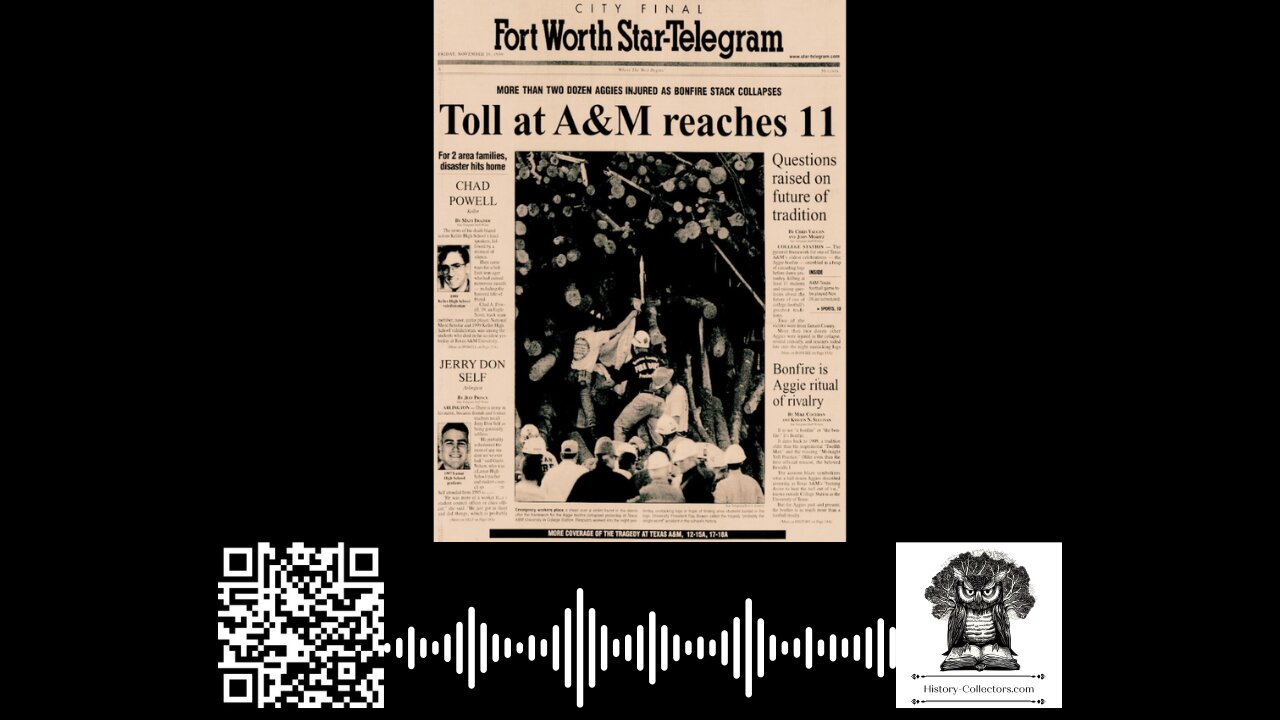 #OnThisDay November 18, 1999: Bonfire Tragedy