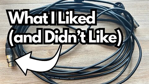 Amazon Basics XLR Cable - Solid Cable But With Some Flaws