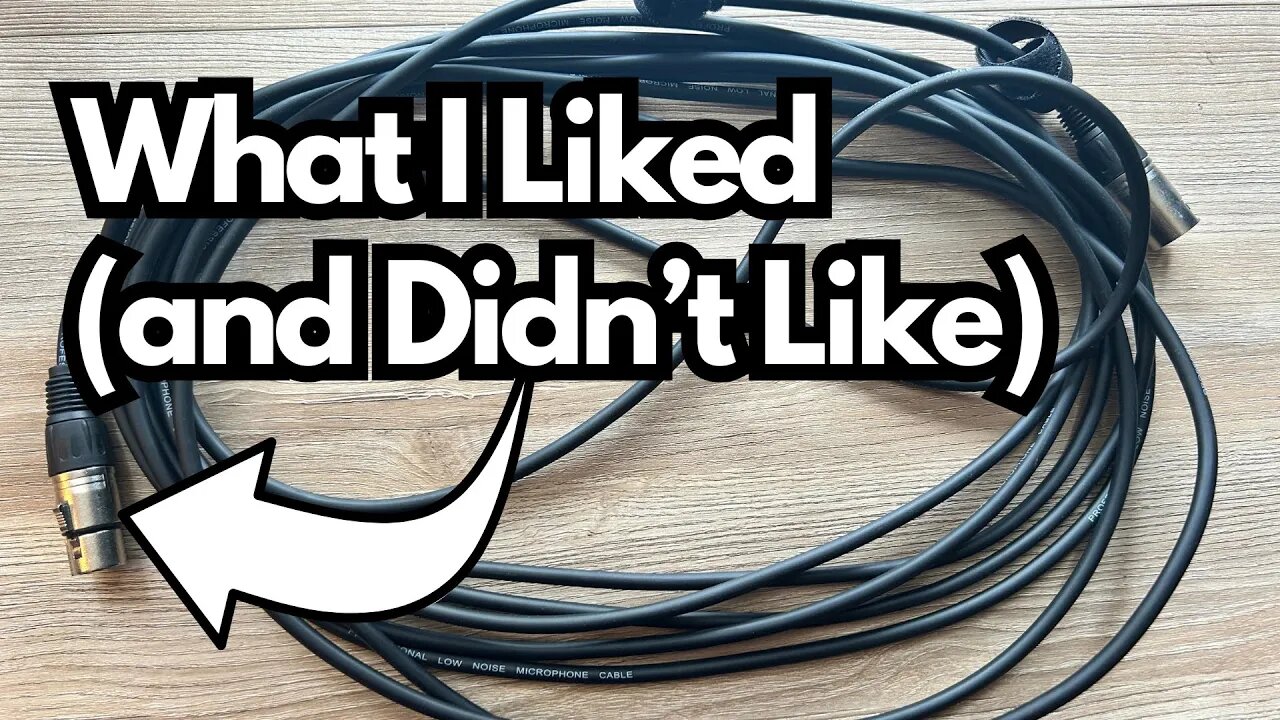 Amazon Basics XLR Cable - Solid Cable But With Some Flaws