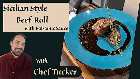 Sicilian Style Beef Rolls with Balsamic Sauce