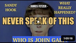 DR JAMES FETZER W/ THE TRUTH BEHIND SANDY HOOK. NEVER SPEAK OF THIS. WHO IS JOHN QALT?