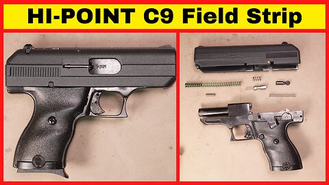Hi-Point C9 Field Strip (Disassembly for Cleaning)