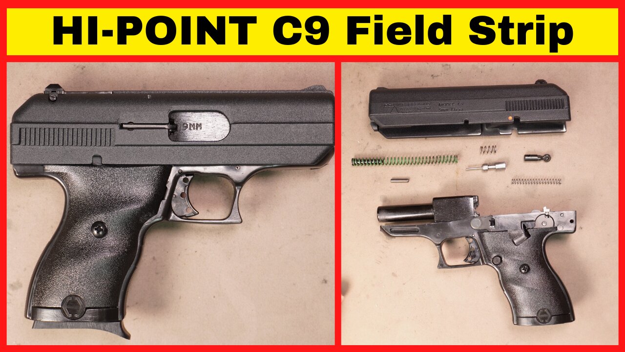 Hi-Point C9 Field Strip (Disassembly for Cleaning)