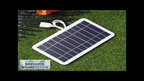 5V 400mA Solar Panel 2W Output USB Outdoor Portable Solar System Review