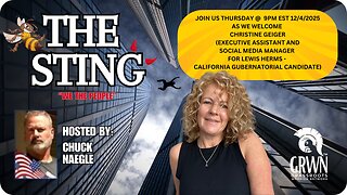 The Sting Podcast with Christine Geiger 12/4/25 @ 9pm EST