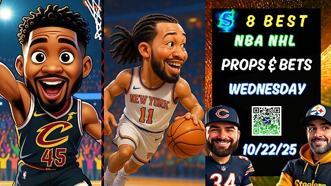 🏀 8 WEDNESDAY BEST NBA PROPS | PRIZEPICKS TODAY | NHL PICKS | 10/22/25