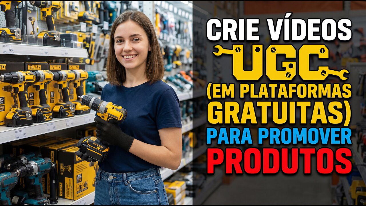CRIE VÍDEOS UGC DE GRAÇA E LUCRE COM VENDA DE PRODUTOS