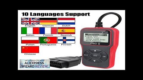 Car Diagnostic Tools OBD2 Code Reader V100 Plug and Play OBD 2 Review