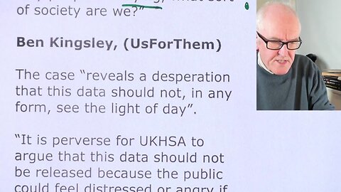 UK Government vaccine excess deaths data refusal