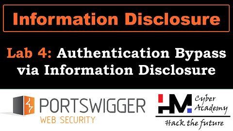 Information Disclosure 4 | Authentication Bypass via Information Disclosure #portswigger