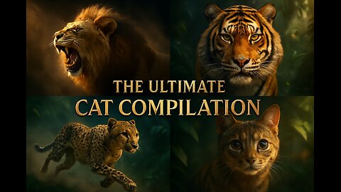 The Ultimate Cat Compilation | Part 1 | Funny Epic Cat , lion , tiger Moments 🐱