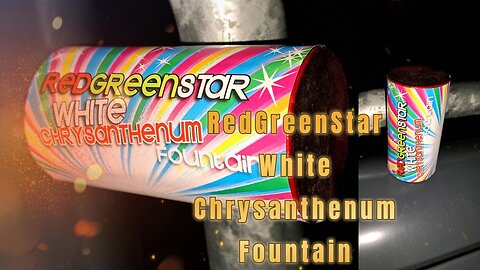 Die Grenze - Weco - Cat 1 Vuurwerk - Red Green Star White Chrysanthenum - Fountain