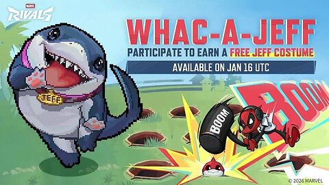 NEW Jeff the Landshark Pixel skin in Marvel Rivals