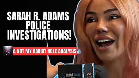 Sarah R. Adams' Police Investigations - A Not My Rabbit Hole Analysis