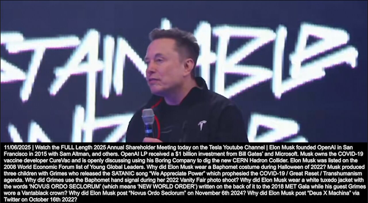 Elon Musk | "It (Optimus) Is Clearly the Future...My Book Recommend for Maybe the Best Mostly Utopian Sci-Future Are the Iain Banks Culture Books...The Cost of Production Is Around $20,000." - 11/6/2025