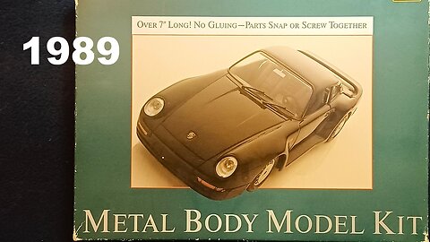 TESTORS/BURAGO, PORSCHE 959, METAL BODY MODEL KIT, 1/24th Scale, No. 156, 1989