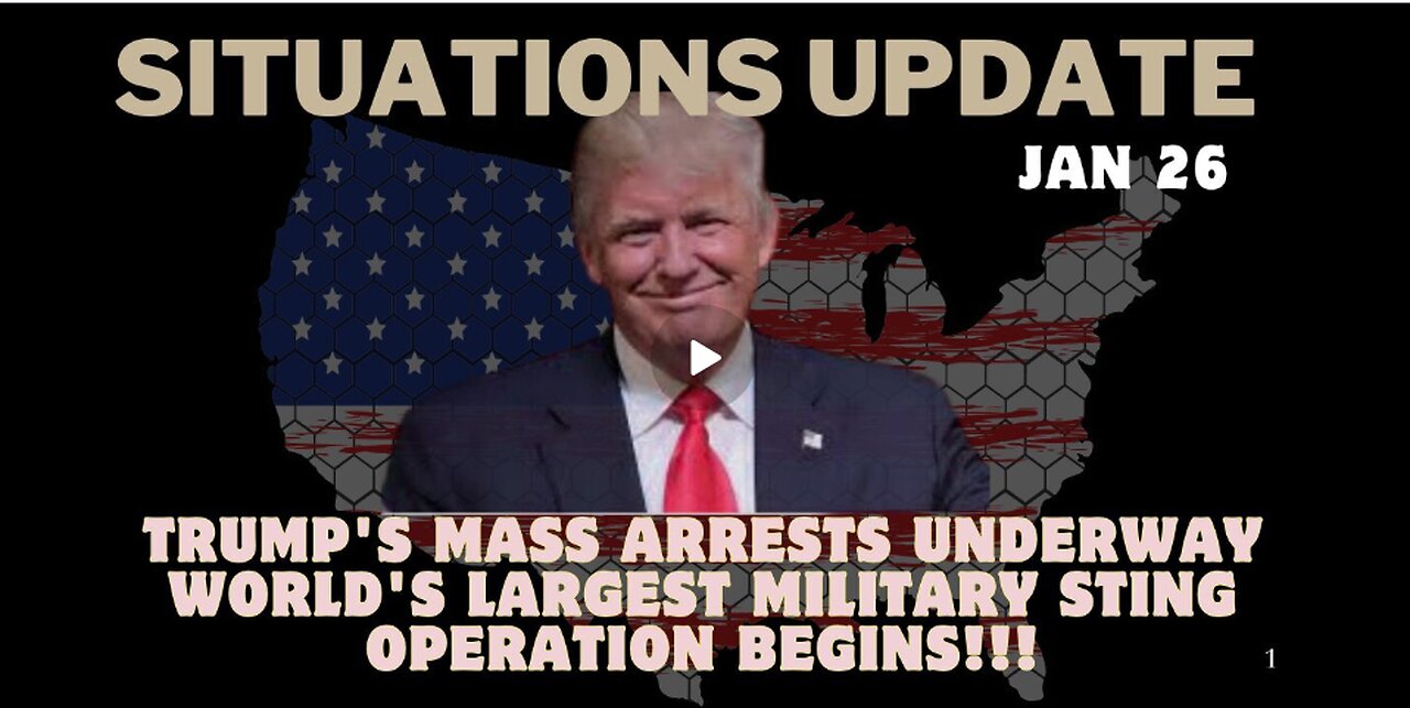 Trump's Mass Arrests Underway – World's Largest Military Sting Operation Begins!!!