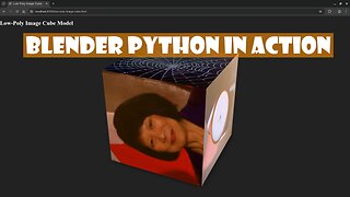 Create a 3D Image Cube with Blender Python and View It on the Web