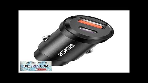 ESSAGER ES-CC07 30W/45W 2-Port USB PD Car Charger Adapter USB-A+USB-C PD3.0 QC3.0 Review