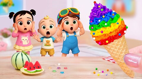 Amazing Rainbow Ice Cream 🍦🌈 | Mini Rainbow Ice Cream Decorating Ideas ✨ | Sweet Cake Master