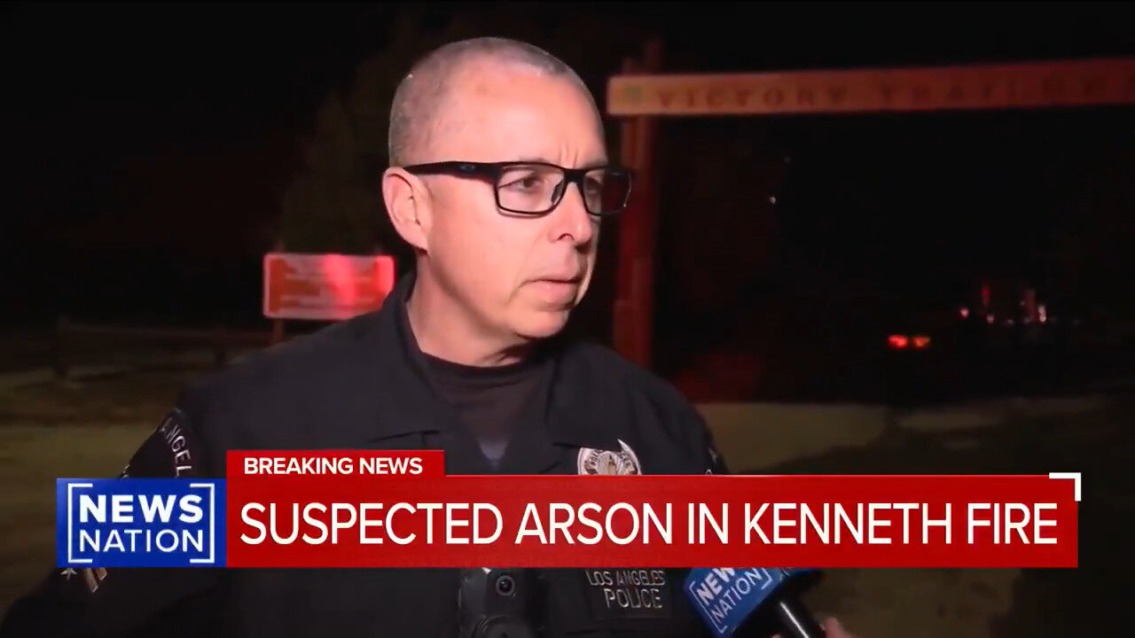 Arson Arrest: Police Detain Man Suspected Of Setting A Fire In The Kenneth Area Of Los Angeles