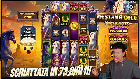 🤯SCHIATTATA IN 73 GIRI‼️💣💥MUSTANG GOLD MEGAWAYS IMPAZZITA!!!🐴🔥 SLOT ONLINE🎰 ⚡ BIG WIN🤑💰