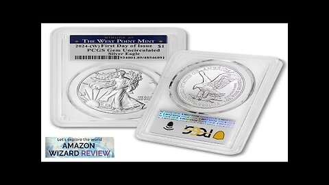 2024 (W) 1 oz American Silver Eagle Coin Gem Uncirculated (First Review