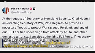 US Pres. Donald Trump send National Guards to Portland, Oregon