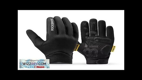 ROCKBROS Cycling Gloves Touch Screen Winter Thermal Fleece Warmer Windproof Full Finger Review