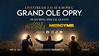Celebrating the upcoming premiere of “I Can Only Imagine 2” LIVE at the Grand Ole Opry!