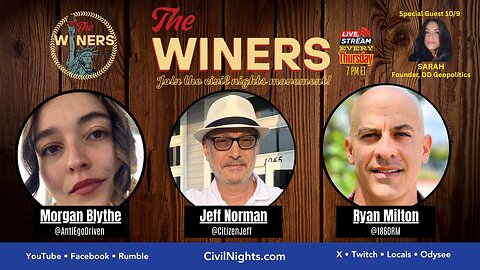 The Winers Ep. 55 (streams live on Oct. 9 at 7 PM ET)