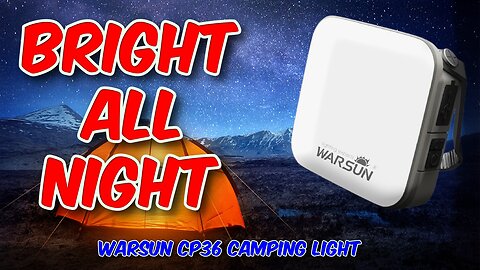 WARSUN CP36 Camping Light Review