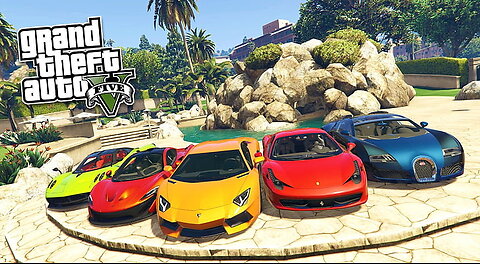 GTA 5 Michael cars collection test drive