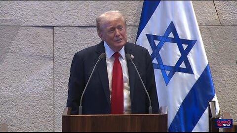 Trump delivers remarks to the Israeli Knesset amid historic peace deal with Hamas