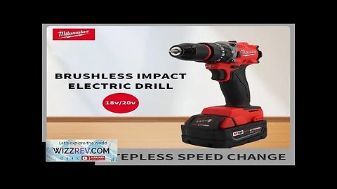 Milwaukee Brushless Electric Drill 150N.m Cordless Impact Drill of Decoration Team Uses Review