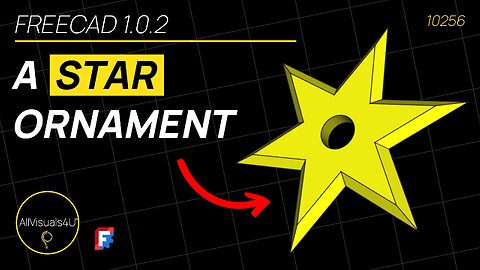 ⭐ Quick And EASY - FreeCAD Star Shape - FreeCAD Polar Pattern - FreeCAD 1 Tutorial