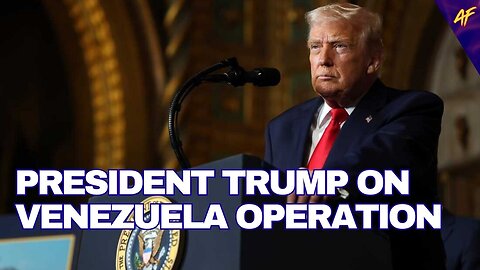 LIVE: President Trump Speaks to Nation about Capturing Venezuela's Dictator Nicolas Maduro