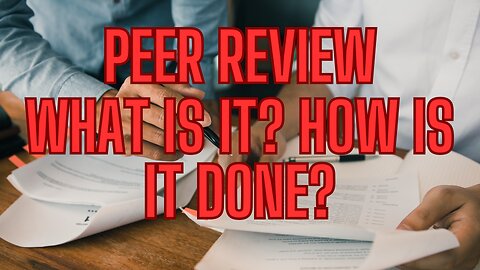 CALLING OUT ALL SO CALLED ELECTION INTEGRITY EXPERTS! PEER REVIEW - What Is It And How Is It Done?