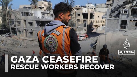 Gaza civil defence workers use fragile ceasefire to recuperate after two years of war