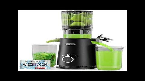 Juicer Machines ECOSELF Cold Press Juicer with 4.35" Large Feed Chute Fit Review