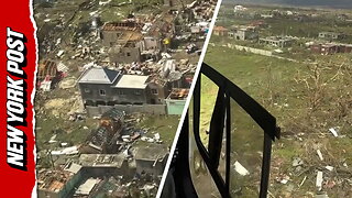 Aerial footage reveals devastation from Hurricane Melissa