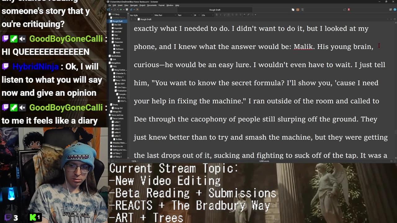 Beta Reading + REACTS + Commentary + Writing: Anti Heros | Drawing: Shading | 7Eleven's Human Juicer NEW BHS Story Video Editing! !discord !youtube